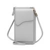 Korean Style Women's Crossbody Mini Phone Bag with Buckle