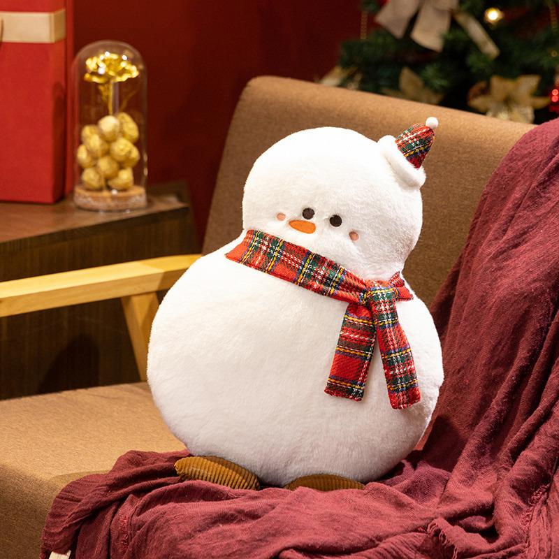 Cartoon Santa Throw Pillow Plush Toy Doll Elk Christmas Tree Doll Home Pillow Christmas Doll