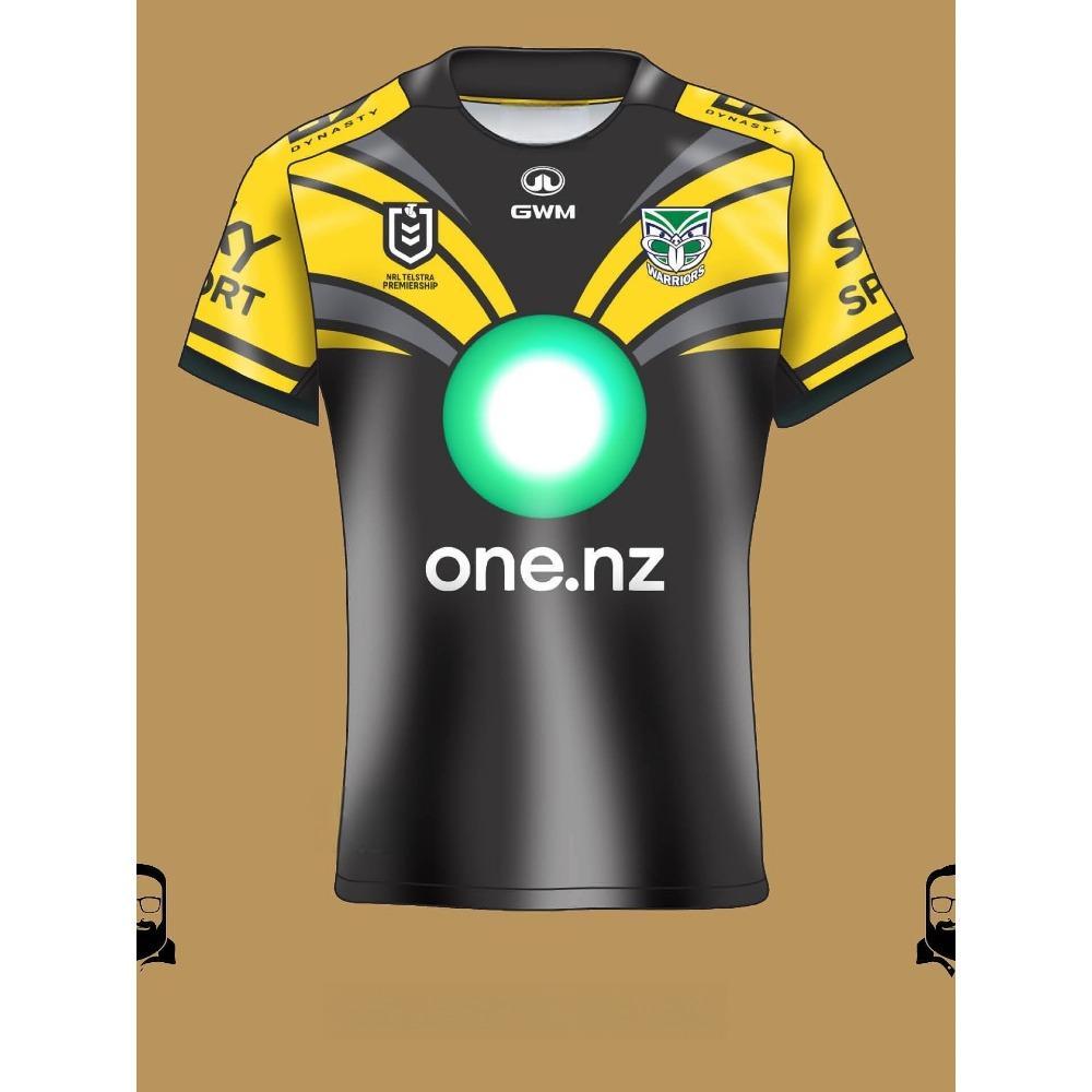 Летняя новая футболка-джемпер для всей семьи New Zealand Warriors Rugby Jersey, подходит для повседневной носки и тренировок, Y2K