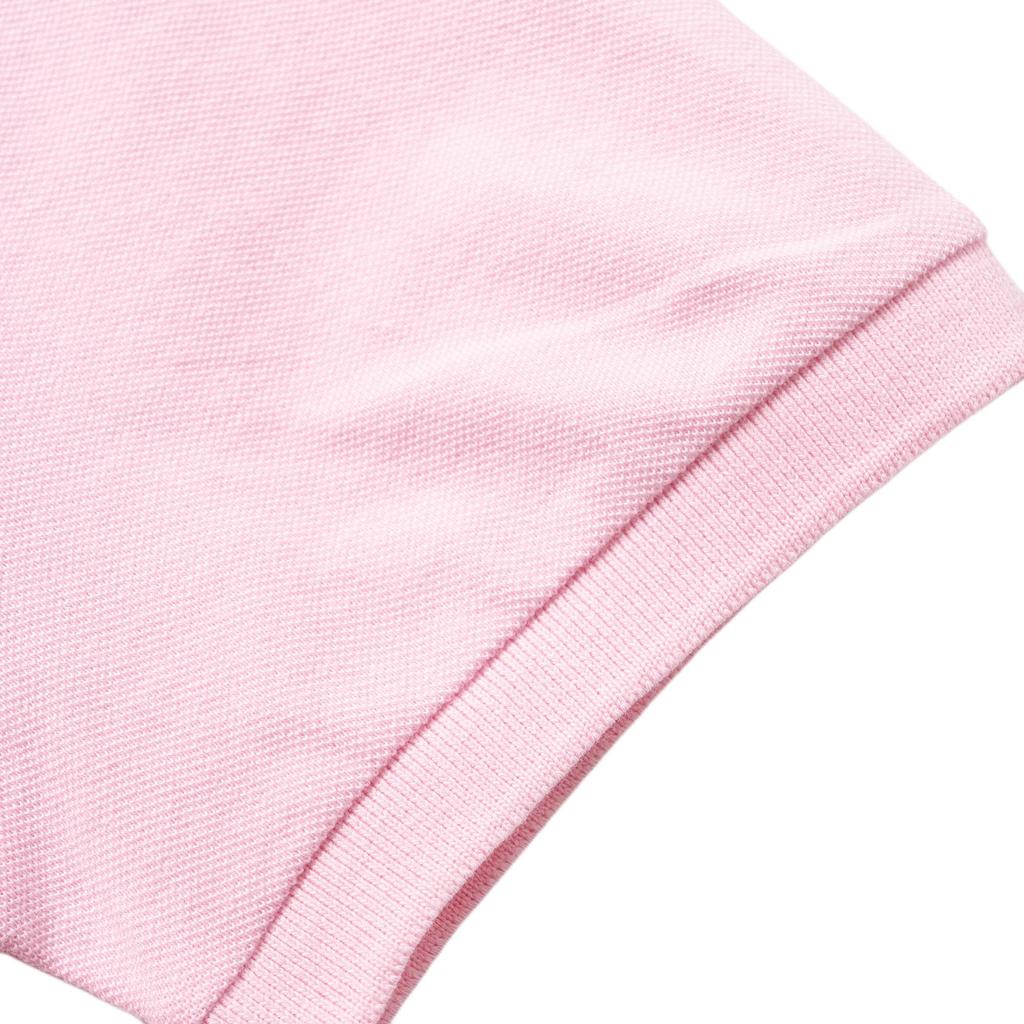 Polo Ralph Lauren SS22 Solid Slim Fit Mesh Вышитая рубашка поло Мужские рубашки поло розового цвета MNPOKNI1N821577-650