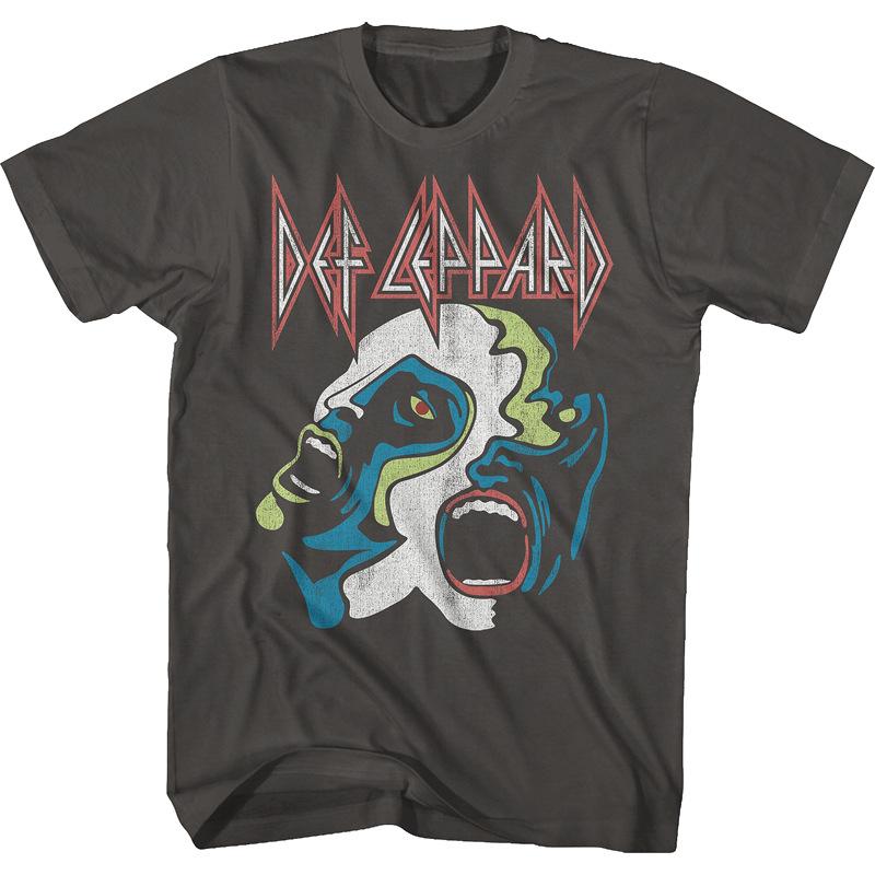 Def Leppard ADRENALIZE 1992 Мировой Тур Футболка Let's Get Rock Мужская Женская Оверсайз Короткий Рукав Уличная Одежда Хип-Хоп Женская Мужская Одежда