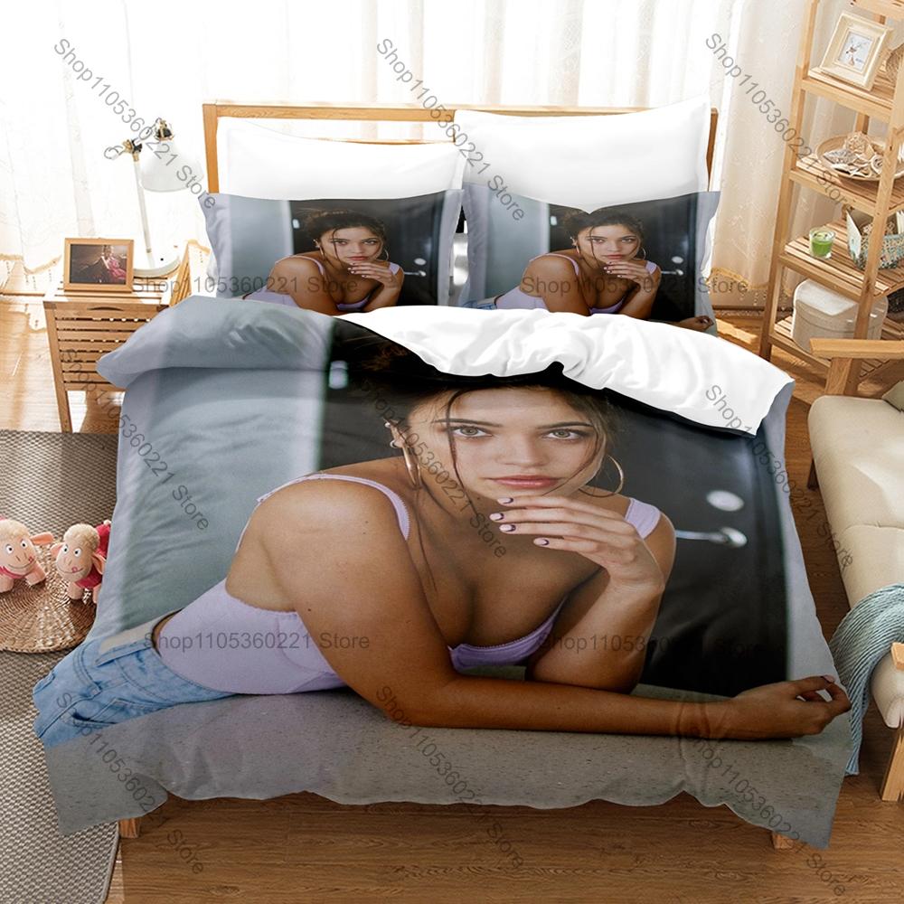 Argentine Urban Pop Star Emilia Mernes Full Printed 3PCS Bedding Duvet Cover + 2 Pillowcases Teen Dorm Home Decoration