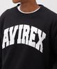 AVIREX CREW NECK L/S SWEAT LOGO 783-3932003 XL black