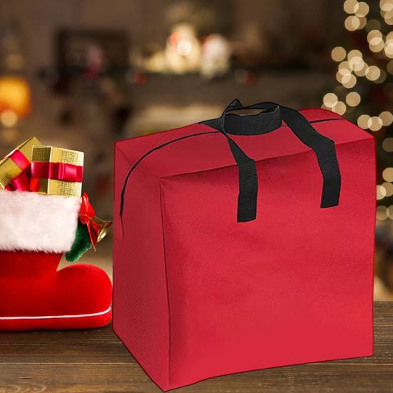 Сумка для хранения новогодней елки с усиленной ручкой, застежкой-молнией, большой вместимостью, широким отверстием, очень большой искусственной новогодней елки