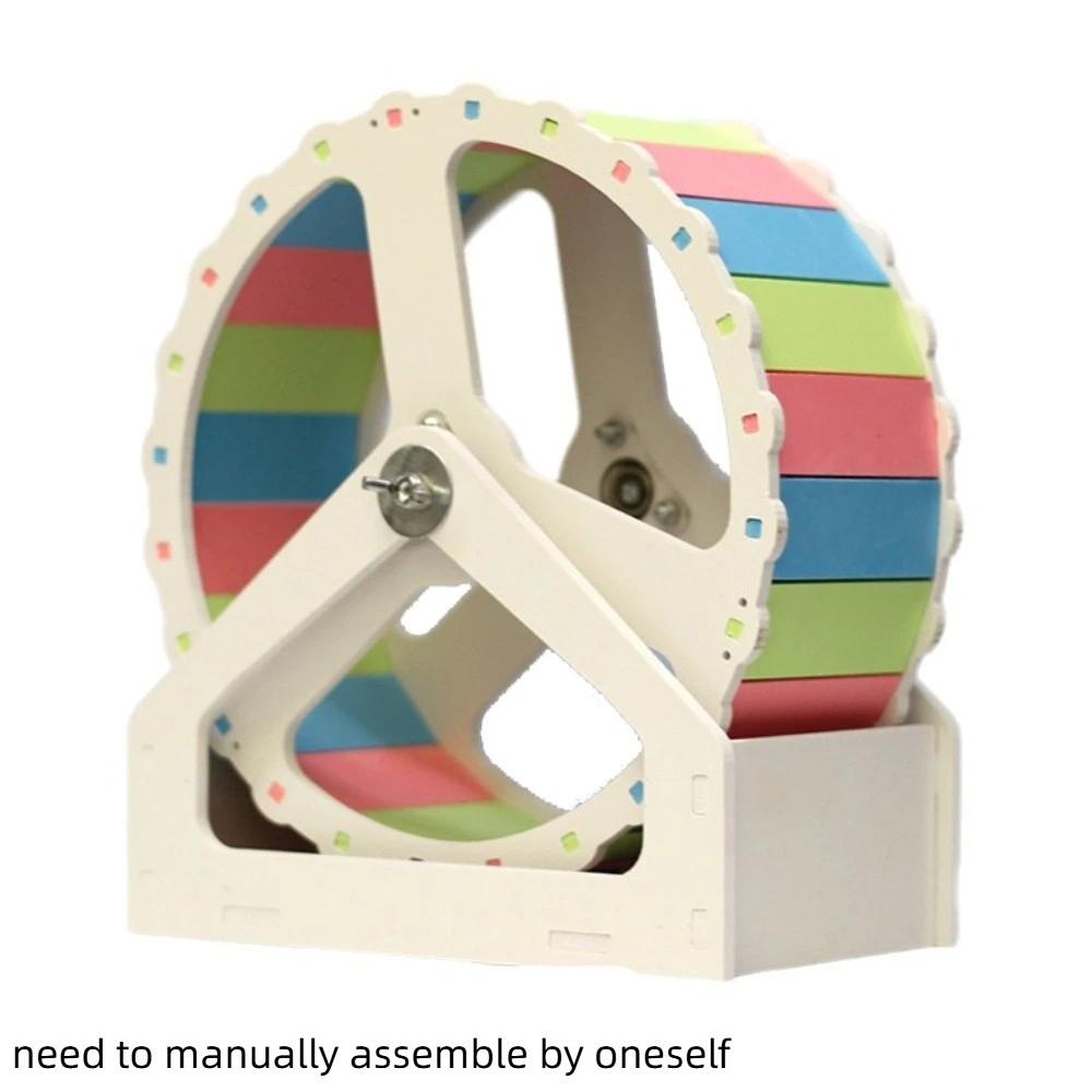 Animal Plastic Hamster Running Wheel Silent Stable Base Rodent Running Wheel 21cm Colorful Exercise Wheel for Small Animals