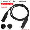 3-контактный XLR-кабель 3*18AWG Папа-Мама Микрофонный Сценический Свет DMX-кабель для Аудиомикшера Динамика Усилителя