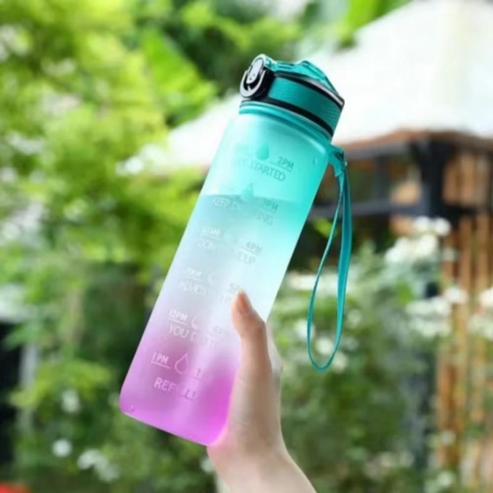 1000ML Straw Sports Water Kettle Large Capacity Straw Plastic Water Bottle Travel