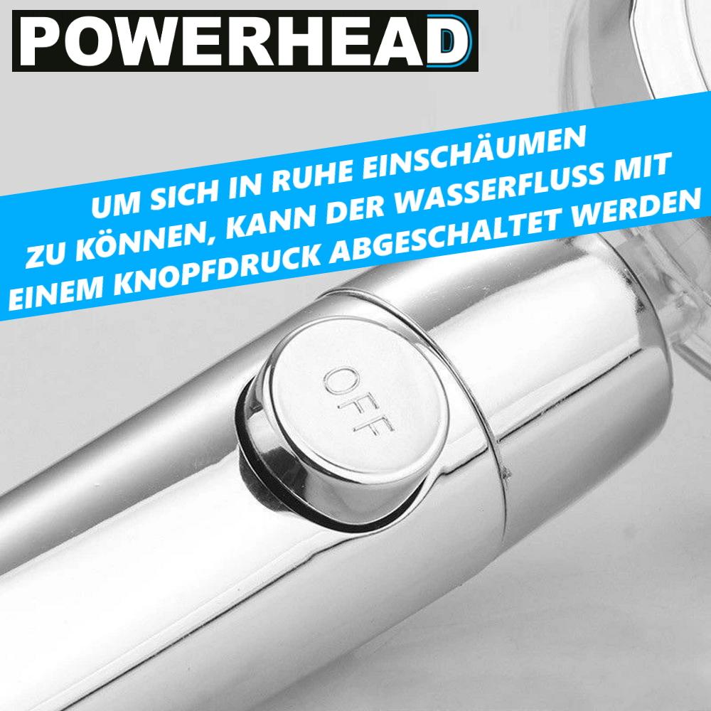 POWERHEAD Premium Shower Head Hand Shower Water Saving The Original