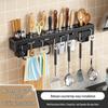 Настенный многофункциональный держатель для ножей и палочек для еды - Кухонная полка для хранения без сверления