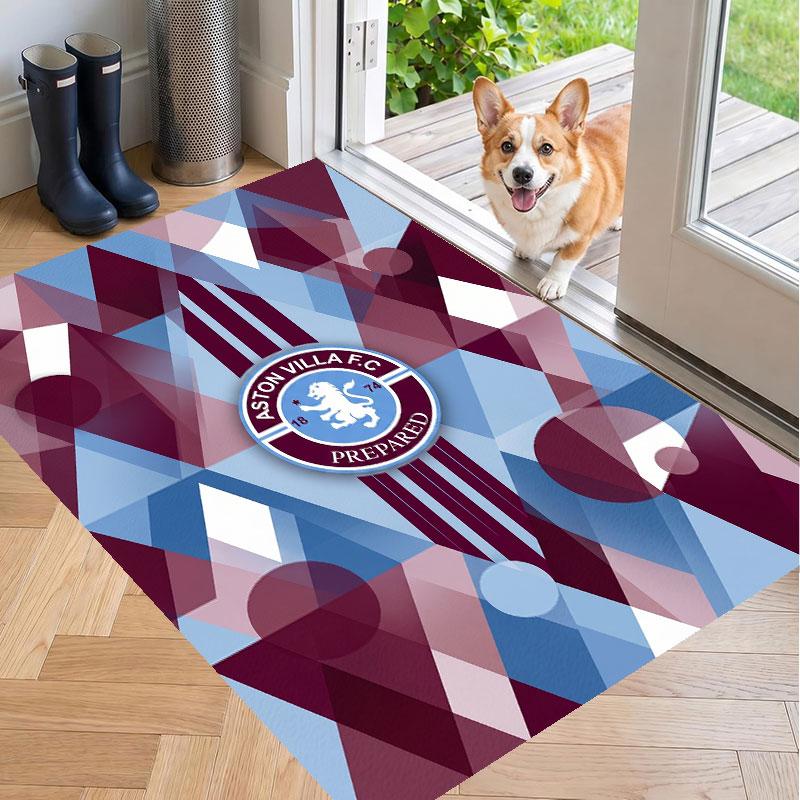 Soft Floor Carpet Aston Villa Football Pattern Area Rug Decorative Mat For Home Room Decoration