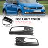 Пара накладок противотуманных фар переднего бампера, решетка радиатора для VW Polo 6R 2014-2017