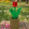 3D-печатная пиксельная коробка для хранения и горшок с цветами из Minecraft