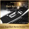 Black Warrior Brushed Car Sticker for Buick Regal 17-21: Interior Modification Central Control Decoration