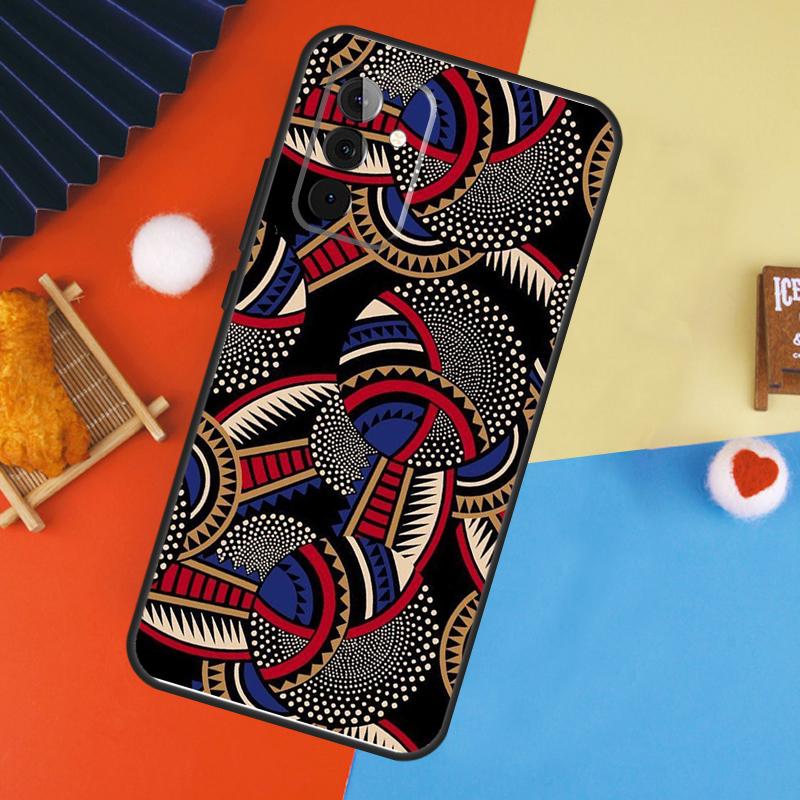 Чехол с африканским восковым принтом для Samsung Galaxy A16 A26 A36 A56 A17 A55 A35 A15 A52 A32 A12 A53 A33 A13 A14 A34 A54