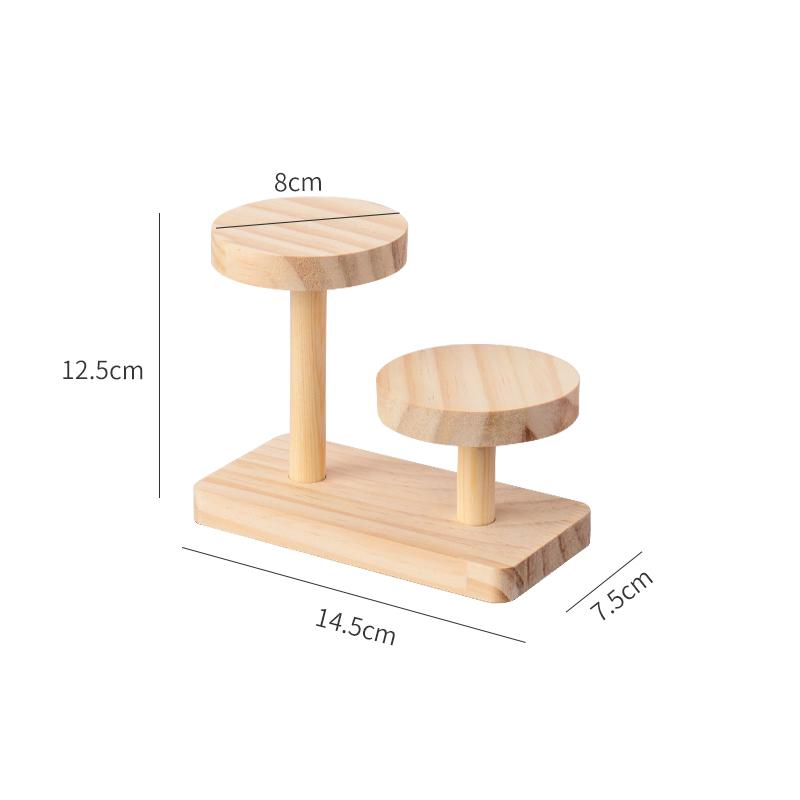 Creative Wooden Display Stand For Action Figures,Cosmetics Storage Rack Tabletop Succulent Plant Display Stand Perfume Holder