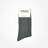 UNBDAY Women's 2-1 Gold Color Socks - Dark Gray