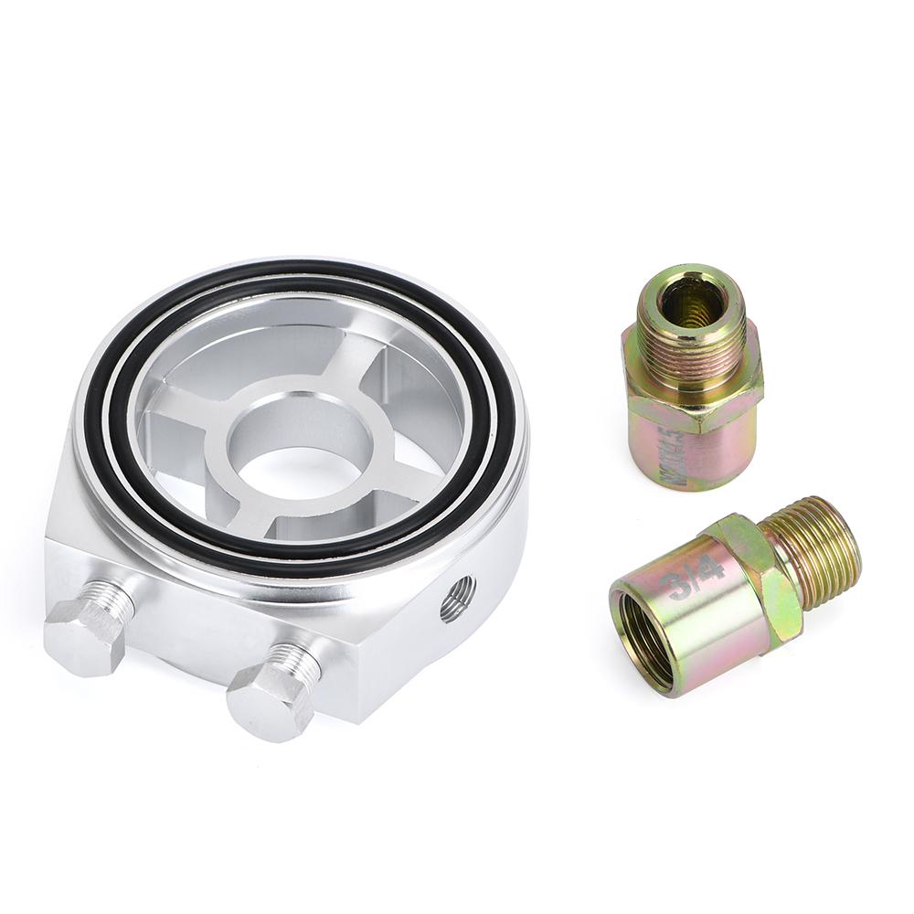 Racing M20X1.5 3/4-16 1/8 NPT алюминиевый манометр масляного фильтра сэндвич-адаптер автомобильные аксессуары