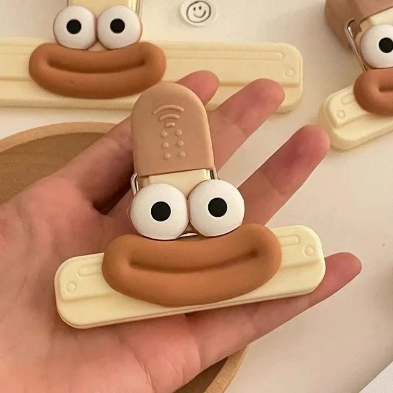 Креативная клипса для пакетов с едой, пластиковая клипса для запечатывания, кухонный инструмент для хранения, клипса для пакетов со снеками для холодильника, декоративная маленькая клипса для домашнего использования