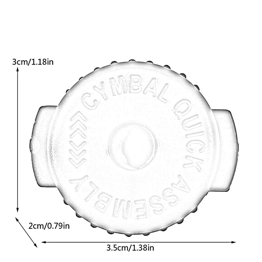 6Pcs Drum Quick Release Nuts Set Cymbal Mate Spare Parts Replacements Drumming Equipment Accessory