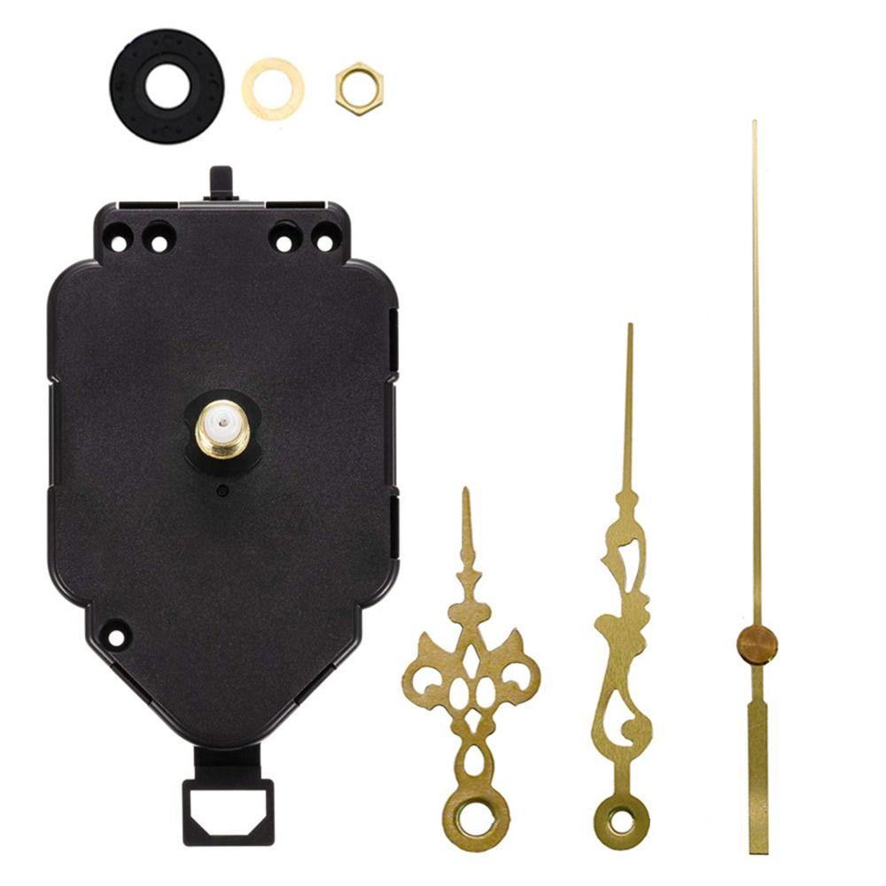 Черный маятниковый механизм часов с указателем часов/минут/секунд, детали настенных часов, комплект стрелок часов