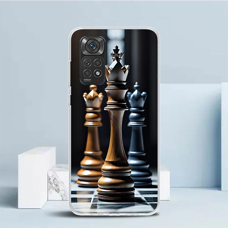 Competitive Chess Game Phone Case For Xiaomi Redmi Note 15 14 14S 13 12S 12 Pro Plus 11S 11 11T 11E 10S 10 + Soft TPU Back Cover