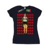 Elf Womens/Ladies Buddy Santa Scream Cotton T-Shirt