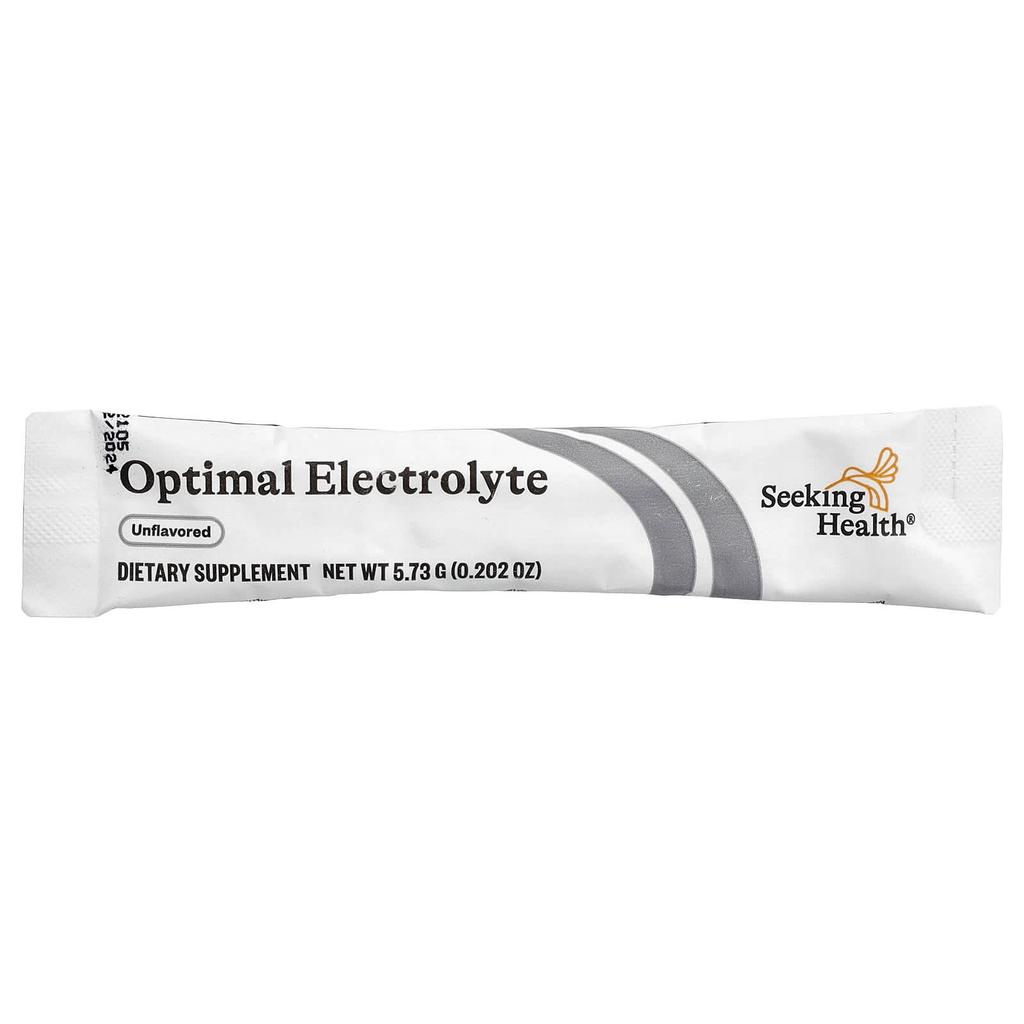 Seeking Health, Optimal Electrolyte, Unflavored, 30 Count, 5.73g (0.202oz) Each