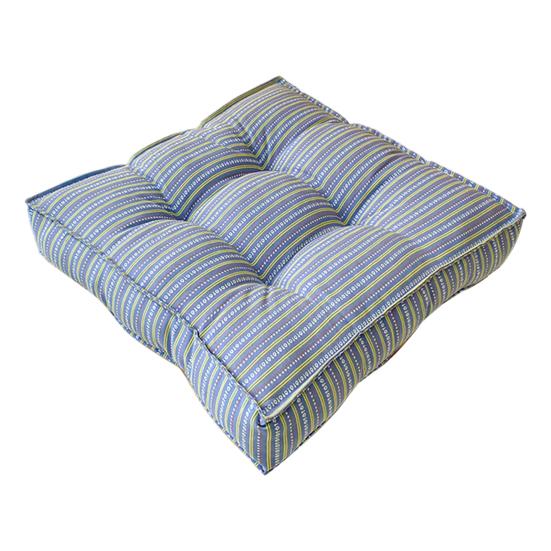 Подушка на сиденье 18" x 18" Утолщенная квадратная подушка для офисного стула Полосатая мягкая набивная подушка для бедер Современная напольная подушка для сидения для дома гостиной спальни