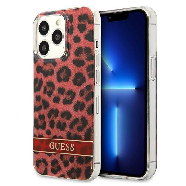 Guess Guhcp13Lhsleor Iphone 13 Pro / 13 6,1 Czerwony/Red Hardcase Leopard