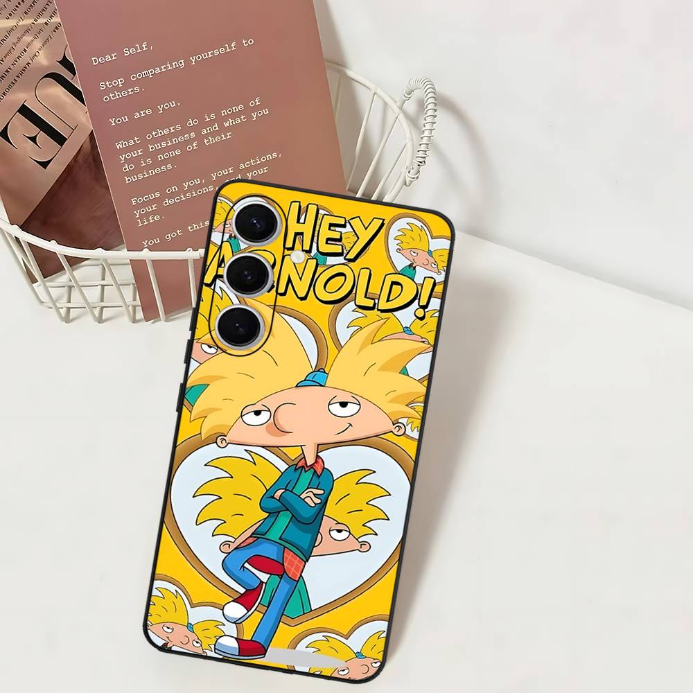 Hey A_Arnolds Cartoon Phone Case For Samsung S 24 Fe 25 Ultra Plus 20 Lite 21 30 22 23 24 22 Ultra 5G Fundas