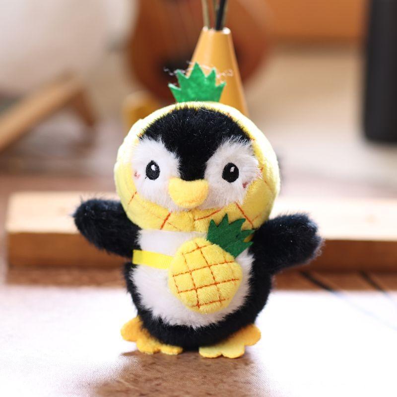 Penguin Dress Fruit Up Plush Toy Cartoon Keychain Backpack Pendant Holiday Gift