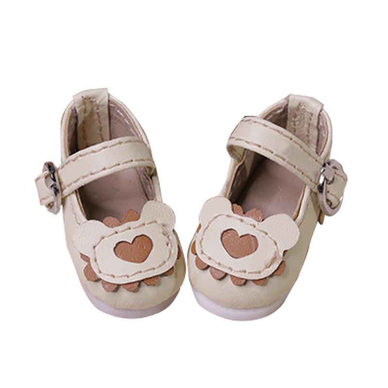 Оригинальная обувь для шестишарнирной куклы BJD - Разноцветная модель «Яичный рулет с маленьким медведем», совместимая с YOSD и универсальный дизайн «Вишня» для кукол-девочек