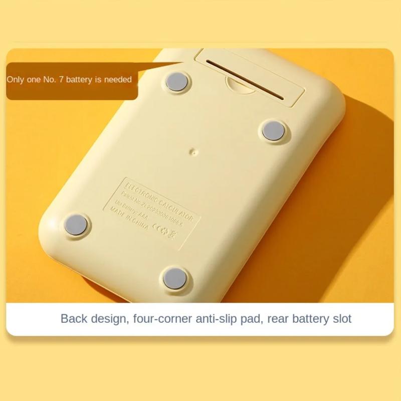 Keyboard Calculator Office 10-Digit Mechanical Buttons Calculator Cute Candy Color School Supplies Students/Finance Stationery
