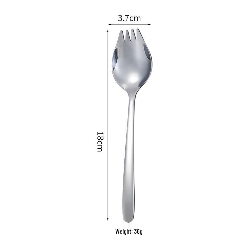 Wutuo 304 Stainless Steel Long Handle Salad Utensil Set
