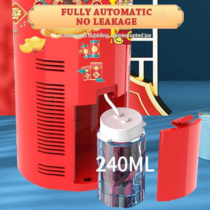 20 Отверстий Фейерверк Пузырьковая Машина Электронный Автоматический Создатель Пузырей С Музыкальным Светом 2024 Новый Год Свадьба Весенний Фестиваль Атмосфера Декор