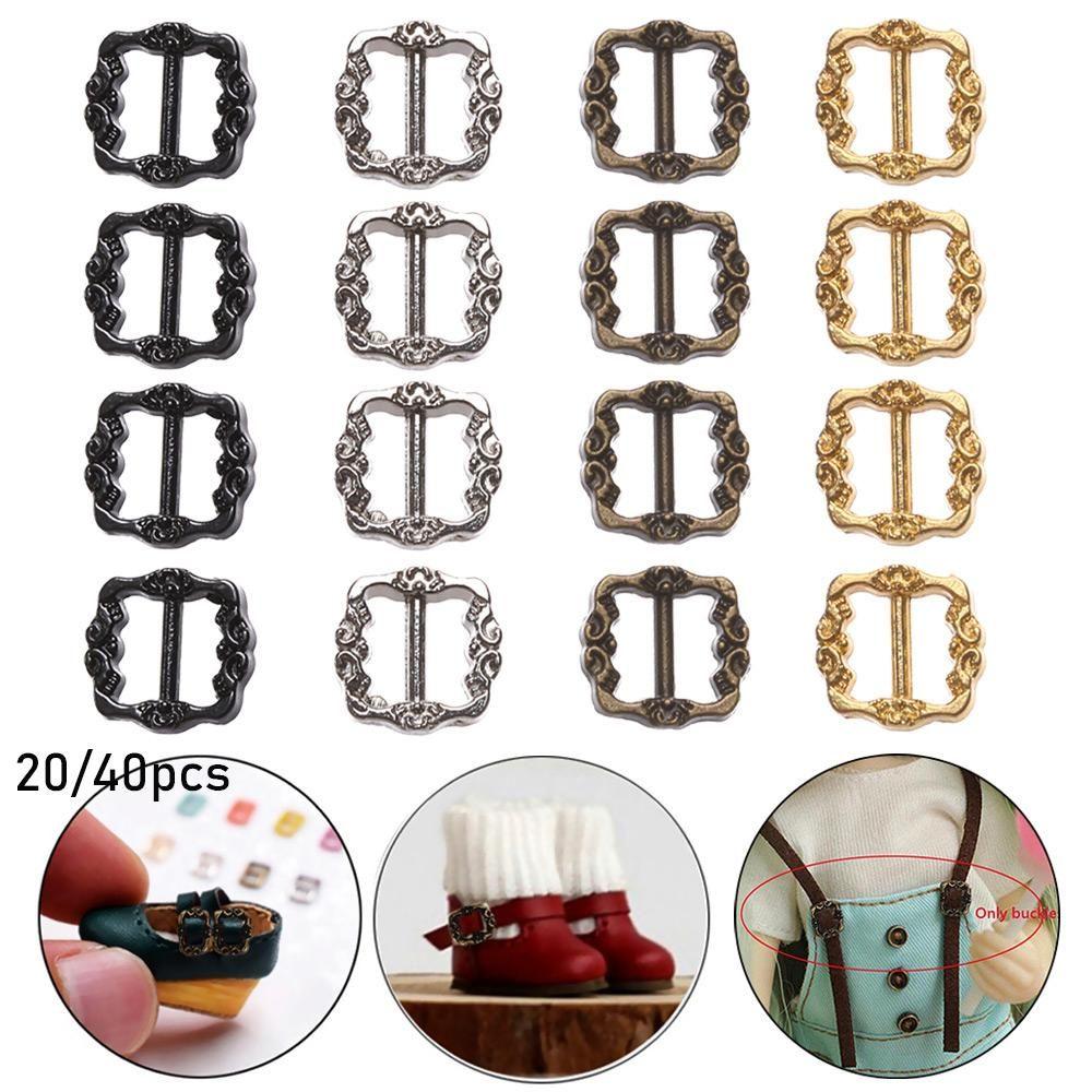 Girls Toys Diy Dolls Buckles Pattern Belt Buttons Doll Bags Accessories Tri-glide Buckle