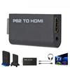 PS2 To HDMI Converter Adapter with 3.5mm Audio Cable Supports PC All Ps2 480i 480p 576i Display Modes