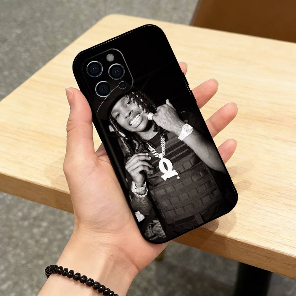 Чехол для телефона R-Raper K-King Von для iPhone 17,16,15,14,13,12,11 Plus,Pro Max,XS, Мягкий силиконовый черный чехол