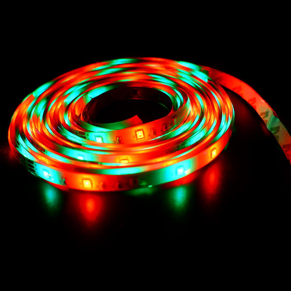 RGB Светодиодная лента с изменением цвета, Комплект, Водонепроницаемые гибкие световые ленты с пультом дистанционного управления для декора помещений