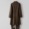 100% Wool Cashmere-free Coat Long Lapel Wool Coat Men's High-end Business Woolen Coat