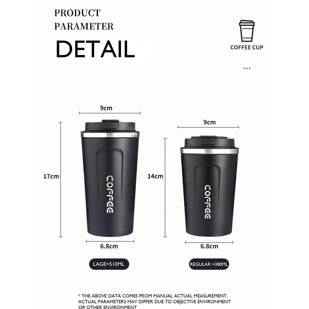 380/510ml  Stainless Portable Travel Mug  Stainless Steel Smart Coffee Tumbler Thermos Cup with Intelligent Temperature Display