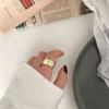 Ring Female Retro Ins Wind Irregular Concave Convex Surface Opening Ring Fashion Personality Heavy Industry Texture Ring Finger Rings Party Jewelry