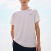 Anta Футболка Running Series Letter с круглым вырезом для фитнеса, трикотажная спортивная с коротким рукавом, мужские топы, чисто-белый цвет 952425105-1