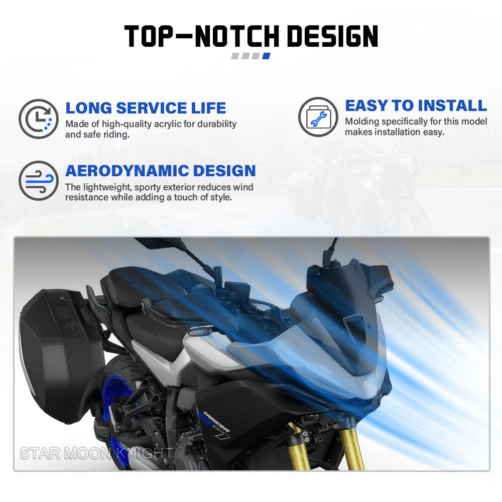 For YAMAHA TRACER 7 /GT 7gt 2025+ Motorcycle Accessories Windshield Sport Windscreens Wind Deflector Front Fairing