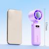 Personal Rechargeable Fan Air Cooler 1-199 Speed Adjustable Digital Display 105,000RPM Strong Airflow Foldable Cooling Fan
