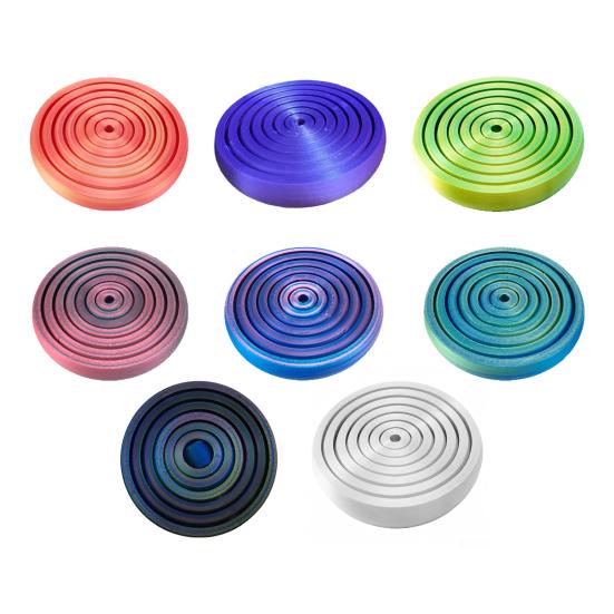 Interstellar Decompression Toy, Gradient Macaron Color Spiral Ring, 3D Printing Vortex Stress Relief Fidget Toy, for Kids Adults Gifts