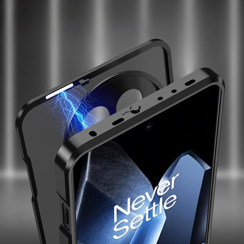 Для OPPO A5 Pro ультратонкий алюминиевый сплав металлический каркас бампер + закаленное стекло задняя крышка телефона для OPPO A5pro противоударный чехол