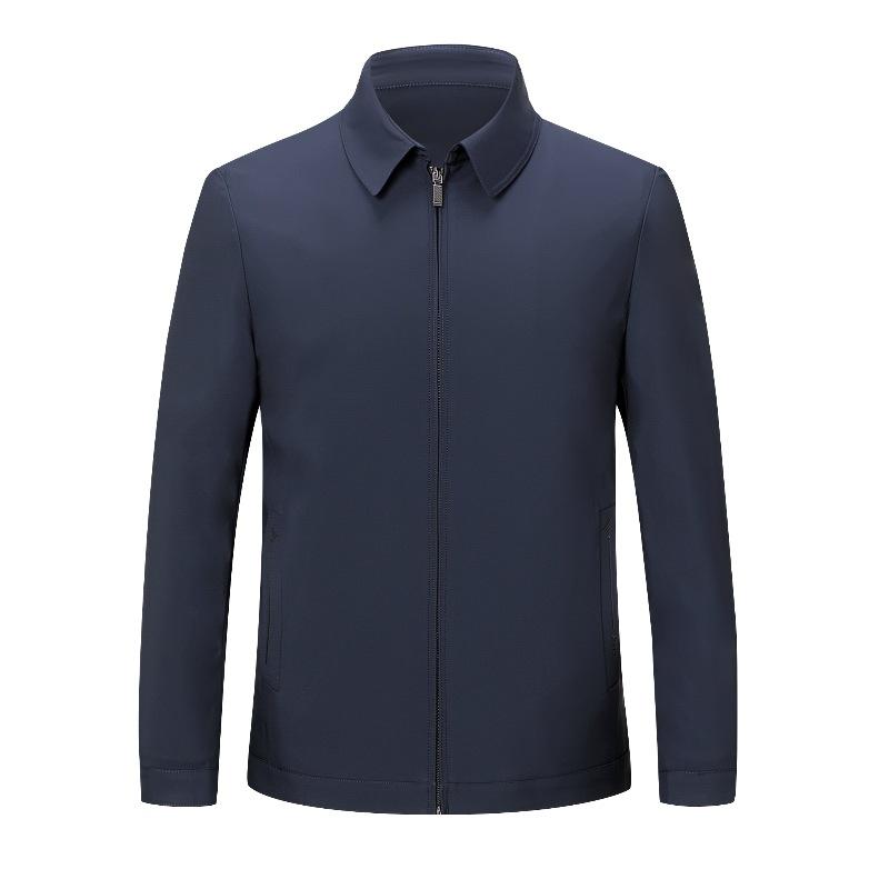 Пиджак мужской среднего возраста с лацканами весна и осень среднего возраста папа шелковица шелк осень деловой пиджак осенний топ