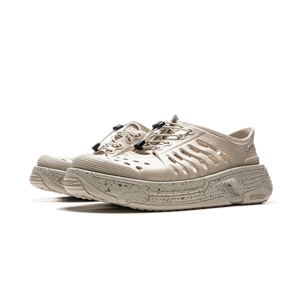 Li Ning Pangu Trek Lightweight High Resilience Trendy Non-Slip Wear-Resistant Creek Shoes Unisex Shoes Oatmeal-Gray AZSV025-1