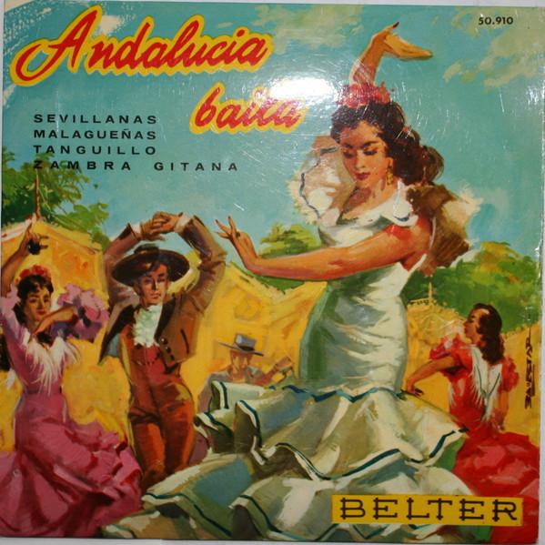 7-дюймовая пластинка PAQUITO SIMN Y JUAN GARCIA Y SU CO Andaluza Baila 50910 Belter 1960 Испания Латинская Подержанная